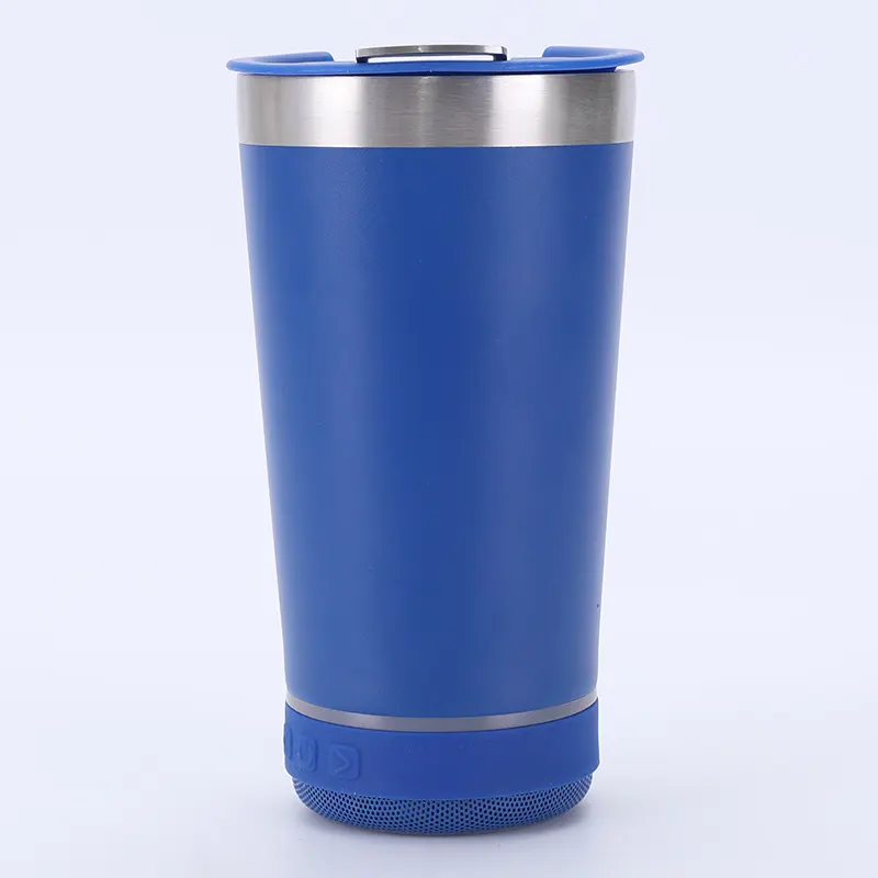 스마트 블루투스 오디오 맥주 잔 병따개와 스테인레스 스틸 보온병 컵 자동차 컵