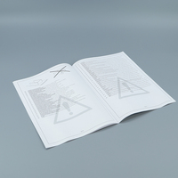 Logo personnalisé d'usine pliable feuille unique brochure dépliant instructions manuelles flyer dossier livret feuille d'impression