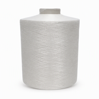 Fil texturé 100% polyester DTY 75D/144F, microfibre douce blanche OKE-100 AA, haute résistance, recyclable, pour la confection de bas et de sous-vêtements