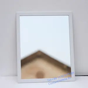DIY your room 40 x 50 cm white simple and cheap plastic framed mirror makeup wall mirror