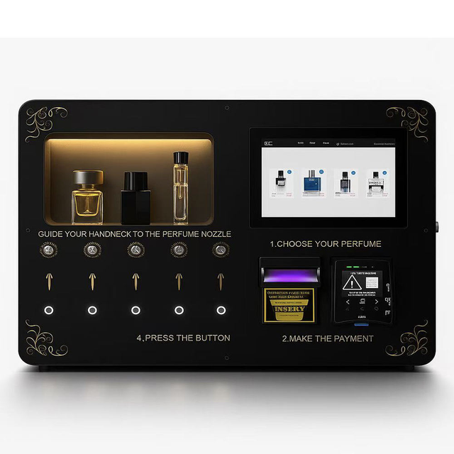 Mini Small Cologne Vending Machine Sprayer Luxury Fragrance Perfumes Dispenser Perfume Spray Vending Machine dispenser