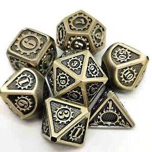 Gaming <strong>Dice</strong> Sets Table Games Polyhedral Custom16mm Wholesale <strong>Metal</strong> Dragons Dnd Rpg <strong>Dice</strong> With Antique