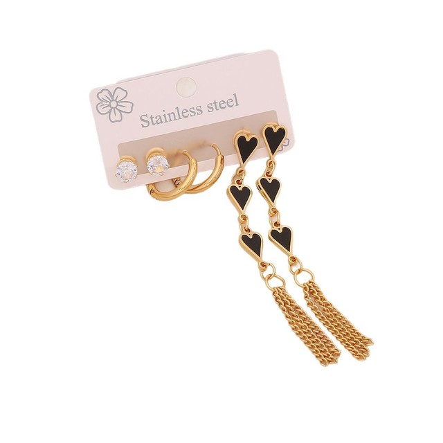 2025 Hot Gold Plated Titanium Minimalist Geometric Stud Earrings Stainless Steel Fashion Dangle Earrings for Women