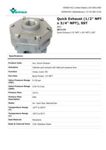 VERSA Schnellabgasanlage QE-5-316 - Product Image 5