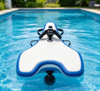 Planche flottante gonflable en PVC épais et coloré, plateforme flottante portable pour la piscine et la plage
