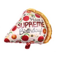 Ballons en aluminium pour fête, pizza, popcorn, hamburger, hot-dog, glace, beignets, fournitures pour fête, ballon en feuille, décoration de fête d'anniversaire