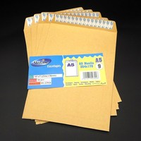 Enveloppe cadeau en papier kraft brun A4 RP XG06, épaisse, pour factures, impression personnalisée, fermeture à colle liquide