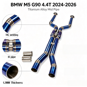 ท่อไอเสียไทเทเนียมอัลลอยคุณภาพสูงสำหรับ BMW M5 G90 4.4T ปี 2024-2026 ท่อไอเสียเพิ่มประสิทธิภาพรถยนต์ อัพเกรดกำลังเครื่องยนต์ - Product Image 1