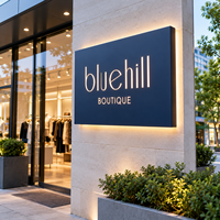 Panneau lumineux personnalisé pour boutique, enseigne rétroéclairée par LED, publicité pour magasin de détail, panneau lumineux rétroéclairé pour devanture de magasin