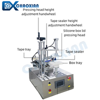 Machine de scellage de ruban rond de table pour boîtes à biscuits boîtes à biscuits noix fruits secs chips snack conteneurs scellant