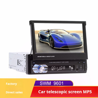 YOSOVLAMP étirement 7 pouces monté sur voiture lecteur de carte MP5 appel priorité inverse avec radio MP3