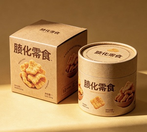 Emballage en papier cylindrique de qualité alimentaire imprimé avec logo personnalisé pour les chips de pommes de terre, les croustilles et tous les en-cas - Product Image 4