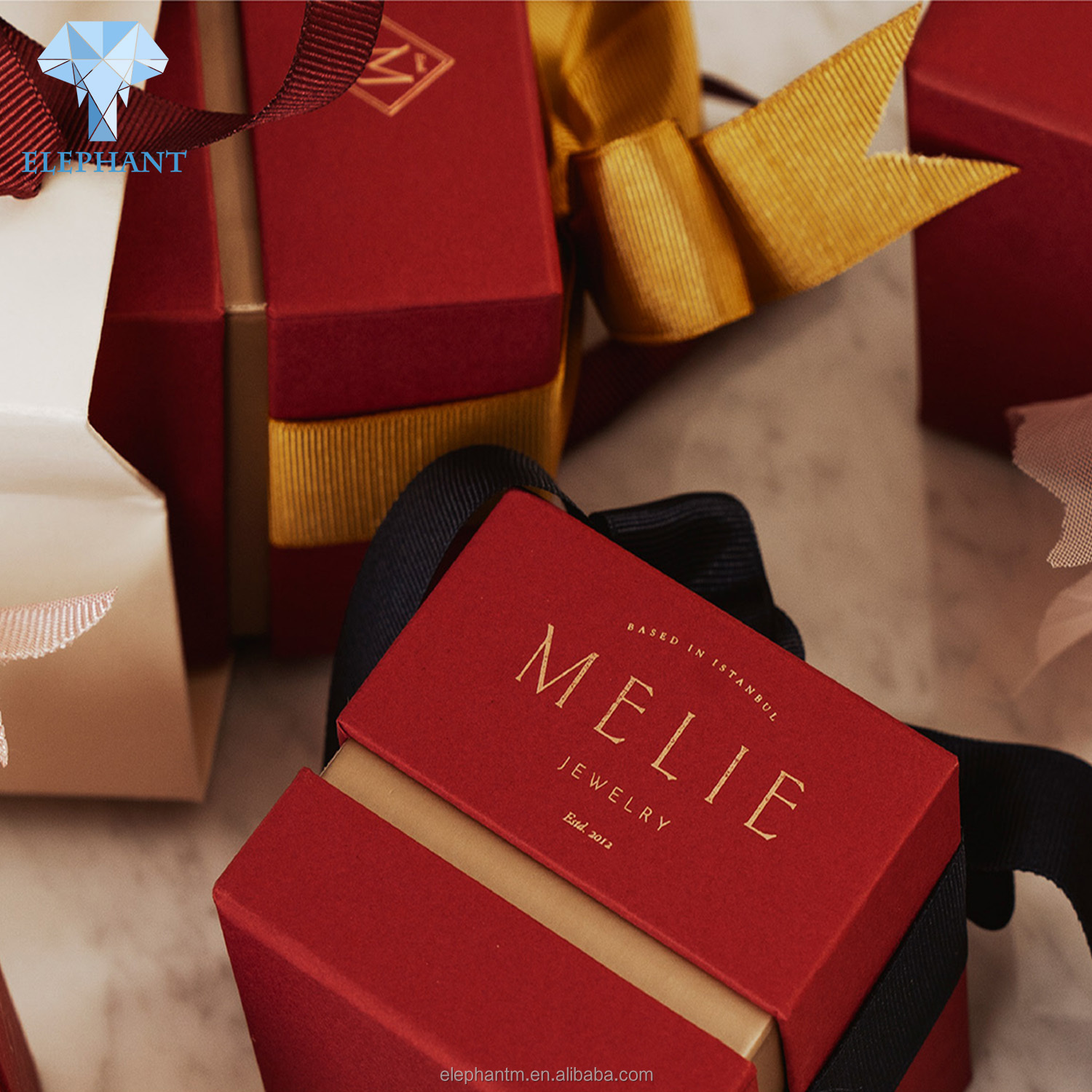 Custom Packaging Luxury Gift Pack Wedding Ring Jewelry Luxury Box Packaging