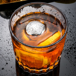 Pierres à <span class=keywords><strong>whisky</strong></span> en acier inoxydable 304, grandes glaçons, boissons, <span class=keywords><strong>whisky</strong></span> glacé, pierres à vin glacé, rondes, 38 55 mm, métal à congélation rapide - Product Image 3