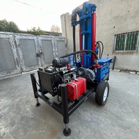 Machine de forage de puits d'eau montée sur roues pour l'exploitation minière et l'exploration hydrologique