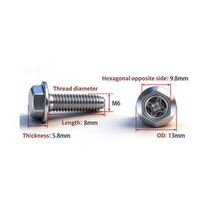 Tornillos de Cabeza Redonda con Recubrimiento de Zinc, Rosca Métrica Estándar de 16 mm, Elementos de Fijación de Repuesto para el Ensamblaje de Equipos - Product Image 5