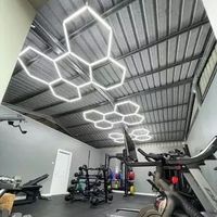 Kit de câbles en acier de suspension pour panneau lumineux LED, fils en acier suspendus au plafond |   Lustres hexagonaux à faire soi-même