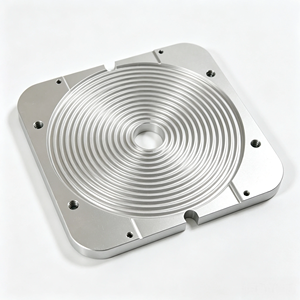 Plaque de refroidissement sur mesure à haute tolérance usinée CNC, dissipateur thermique micro-canaux en aluminium, plaque de base métallique rainurée sur mesure - Product Image 1