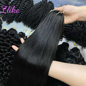 Extensioni di Capelli Umani 100% Veri Grezzi, Senza Nodi, Pre-Separati, Onda Profonda, per Intrecciare, Effetto Piuma, Linea Water Wave - Product Image 3