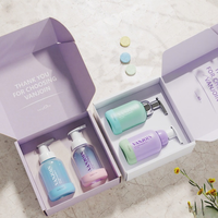 Tablettes nettoyantes solides aromatiques écologiques pour le lavage des mains, recharge de savon moussant pour les mains en flacon pompe avec boîte en papier