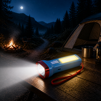 Mini lampe torche LED UV à charge rapide Type-C, alimentée par énergie solaire, avec fonction COB et détection UV des contrefaçons, 75g, idéale pour la randonnée