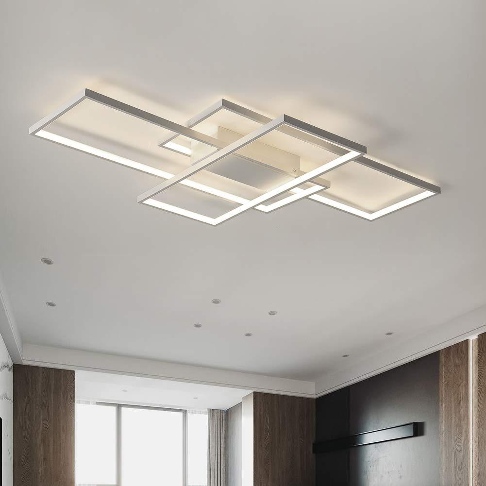 TSINYE Dimmable LED Ceiling Lamp Modern Remote Control Ceiling Chandelier for Living Room Dining Room