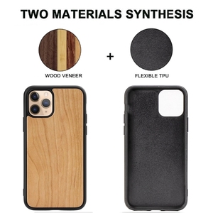 Funda trasera para teléfono móvil <span class=keywords><strong>iPhone</strong></span> 14 <span class=keywords><strong>13</strong></span> 12 11 Pro Max <span class=keywords><strong>Mini</strong></span> XS <span class=keywords><strong>XR</strong></span>, de madera de bambú Natural, en blanco, TPU - Product Image 3