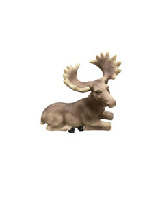 Estatuilla de alce de resina hecha a mano, estatua de ciervo estilo bosque rústico para mesa interior y decoración del hogar de temporada - Product Image 5