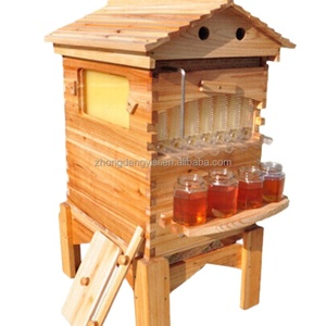 Juego Completo de 7 Piezas de Colmena de Abejas Automática con Flujo Continuo, Caja de Colmena de Abejas, Marco de Colmena de Abejas, Madera de Abeto Chino - Product Image 2
