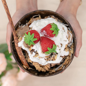 La ciotola e il cucchiaio di cocco sono perfetti <span class=keywords><strong>per</strong></span> <span class=keywords><strong>tutto</strong></span> da insalate, frullati, acai, buddha <span class=keywords><strong>per</strong></span> friggere, gelato - Product Image 4