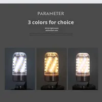 Ampoule LED Corn E27/E14 à culot vissé 12W/16W, lumière blanc chaud, 3 couleurs, dimmable, haute luminosité, alimentation AC/DC, PC, économie d'énergie, pour hôtel