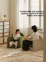 Canapé enfant LIKKID, design mignon de dessin animé, en polyester, petit tabouret pour bébé, siège de lecture pour salon, coussin de dossier, modèle surélevé