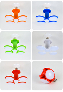 Ventilateur de plafond LED avec moteur DC, 3 pales, corps en PC+copper, télécommande, CRI élevé 90, AC 220V, montage encastré, blanc - Product Image 4