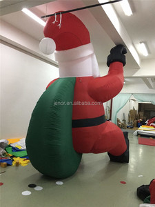 Giant Inflatable Santa <strong>Climbing</strong> the Chimney with Gift Bag for Christmas Decoration - Product Image 6