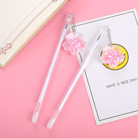 Creative Girl Heart Cherry Blossom Pendentif Gel Pen avec Quicksand Sequins, est un joli stylo pendentif fée.