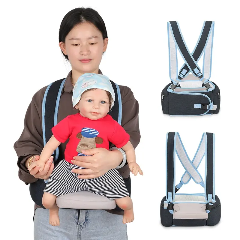 4 In Front and Back Infant Carrier Slings Bag Adjustable Baby Carrier Wrap Backpack Bag