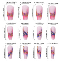 Nouveau Style presse sur ongles en gros faux ongles ongles artificiels acrylique cercueil faux ongles