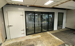 Equipment Chiller Room Sandwich and Walk in Cooler Glass Doors With Shelves for Beverage and Frozen Food - Product Image 4