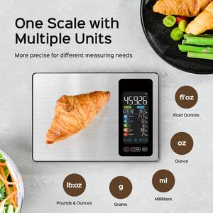 Balance de cuisine électronique intelligente haute précision <span class=keywords><strong>avec</strong></span> affichage LCD et arrêt automatique, en acier inoxydable, précision 1g - Offre Spéciale - Product Image 3