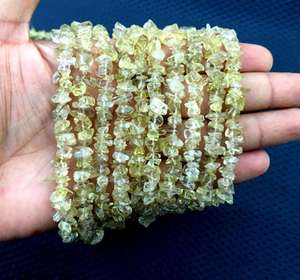 16 pouces de Long naturel citron Quartz pierre précieuse lisse puces non coupées fabrication de bijoux 2020 populaire naturel bracelet à bricoler soi-même collier boucle d'oreille - Product Image 3