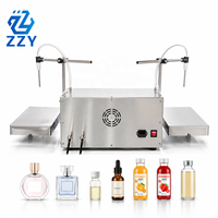 Machine de remplissage semi-automatique à double tête avec pesage, haute précision, pour alcool, huile pour cuticules, apprêt, acétone, colle