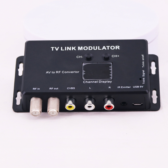 TV LINK Modulator AV to RF Converter IR Extender