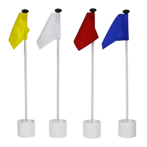 गर्म बिक्री उच्च गुणवत्ता वाले कारखाने मूल्य कस्टम डिजाइन लोगो कढ़ाई ट्यूब गोल्फ ध्वज