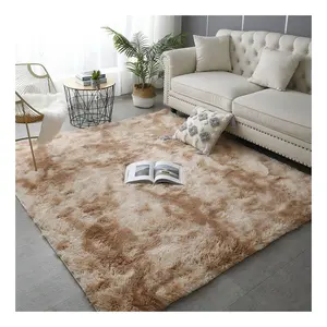 Karpet kamar tidur mewah, dekorasi mewah buatan super lembut berbulu dapat dicuci karpet modern untuk ruang tamu