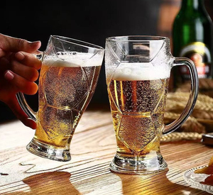Chope à bière allemande en verre avec logo personnalisé, 600 ml, chopes de football, plusieurs tailles, verres à bière pression pour les jeux sportifs de la <span class=keywords><strong>FIFA</strong></span>, Mega Cup - Product Image 4
