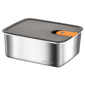 Boîte à lunch hermétique en acier inoxydable 304 avec couvercle en silicone, fournie par l'usine, pour le bureau, boîte à lunch portable, récipient alimentaire en métal - Product Image 6