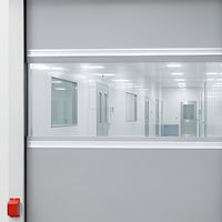Porte à enroulement rapide en PVC haute vitesse industrielle, porte automatique à enroulement électrique pour entrepôt et atelier