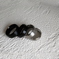 Lasergravierbare Schmuckringe für Herren, 8mm, gebürsteter Edelstahl, modisch