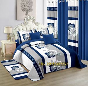 Vendita calda drop de lit en coton set di biancheria da letto con tende 12 pezzi lenzuolo king size - Product Image 5