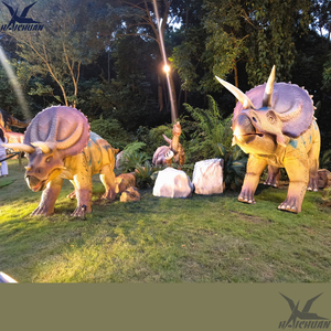 Triceratops animatronique grandeur nature <span class=keywords><strong>1</strong></span>:<span class=keywords><strong>1</strong></span>, modèle de dinosaure bionique restauré, étanche et résistant au soleil pour parcs à dinosaures extérieurs, centres commerciaux, aéroports - Product Image 5